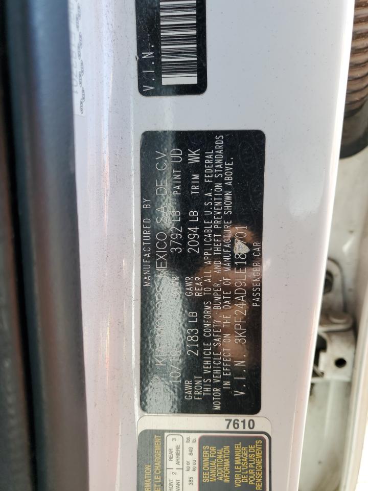 2020 Kia Forte Fe VIN: 3KPF24AD9LE183701 Lot: 85938465