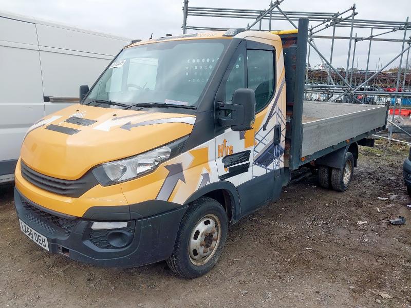 2018 IVECO DAILY 35C14 2.3 CHASSIS CAB 3450 WB for sale at Copart ROCHFORD