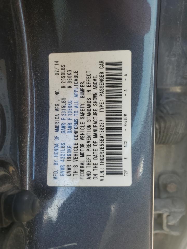 2014 Honda Accord Sport VIN: 1HGCR2E55EA158257 Lot: 81888135