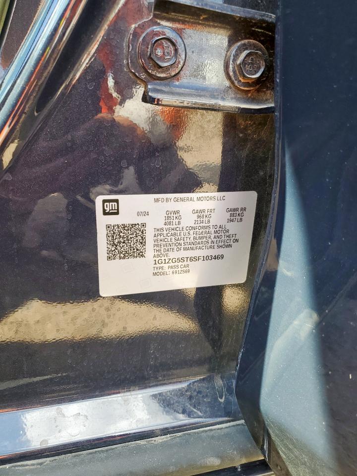 2025 Chevrolet Malibu Rs VIN: 1G1ZG5ST6SF103469 Lot: 82370765