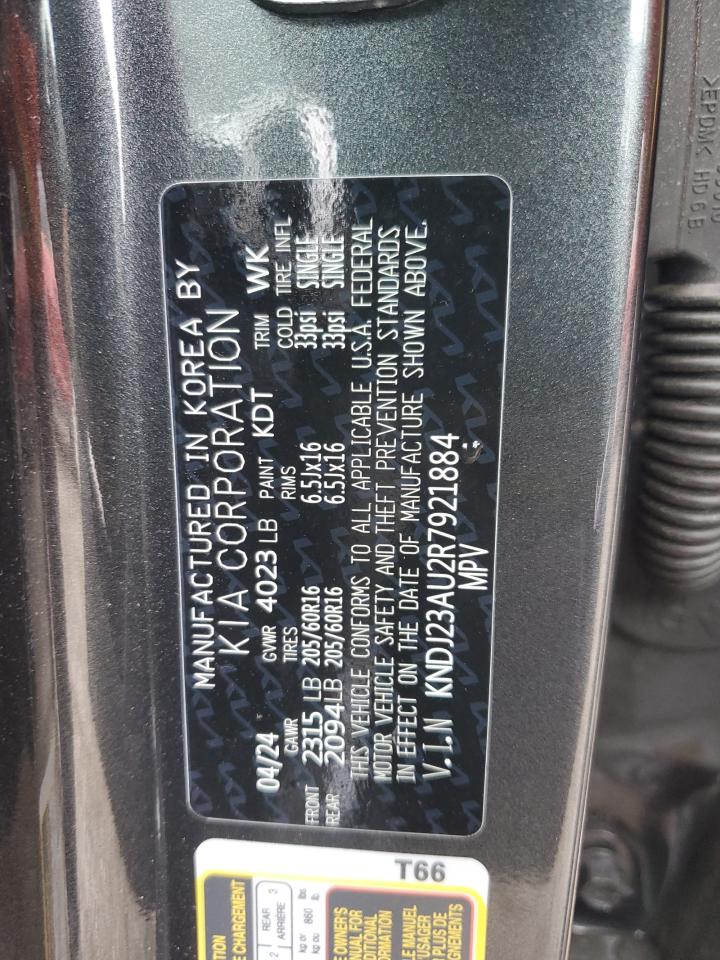 2024 Kia Soul Lx VIN: KNDJ23AU2R7921884 Lot: 86317825