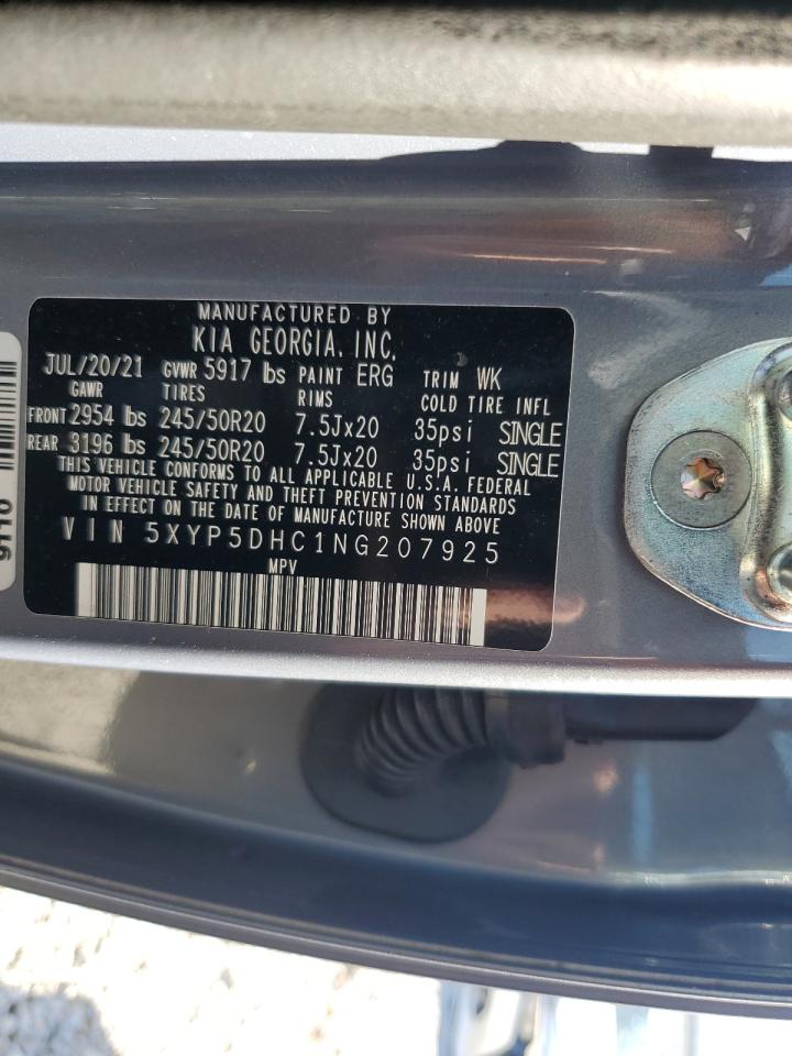 2022 Kia Telluride Sx VIN: 5XYP5DHC1NG207925 Lot: 87239055