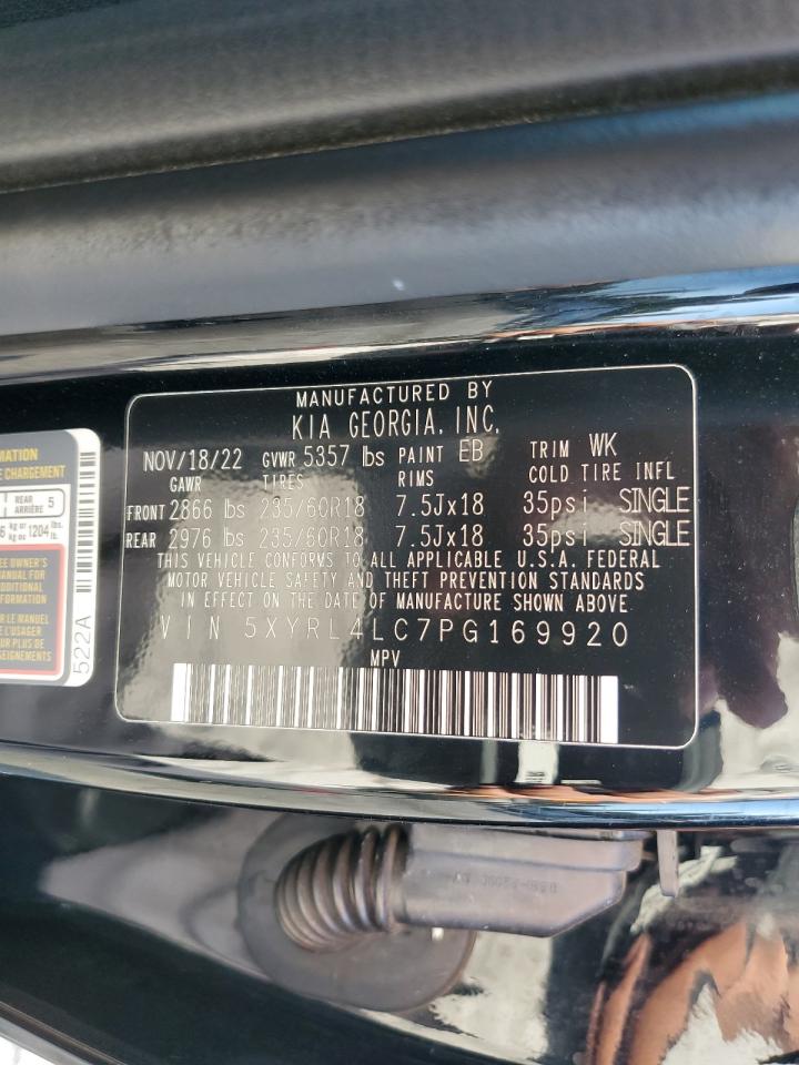 2023 Kia Sorento S VIN: 5XYRL4LC7PG169920 Lot: 81984485