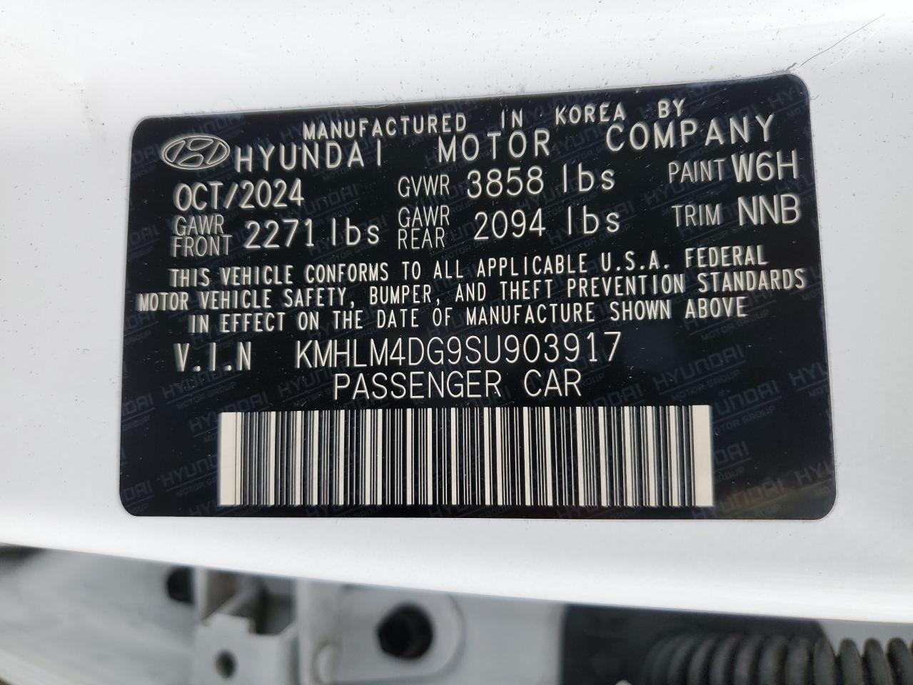 2025 Hyundai Elantra Sel Sport VIN: KMHLM4DG9SU903917 Lot: 85861465