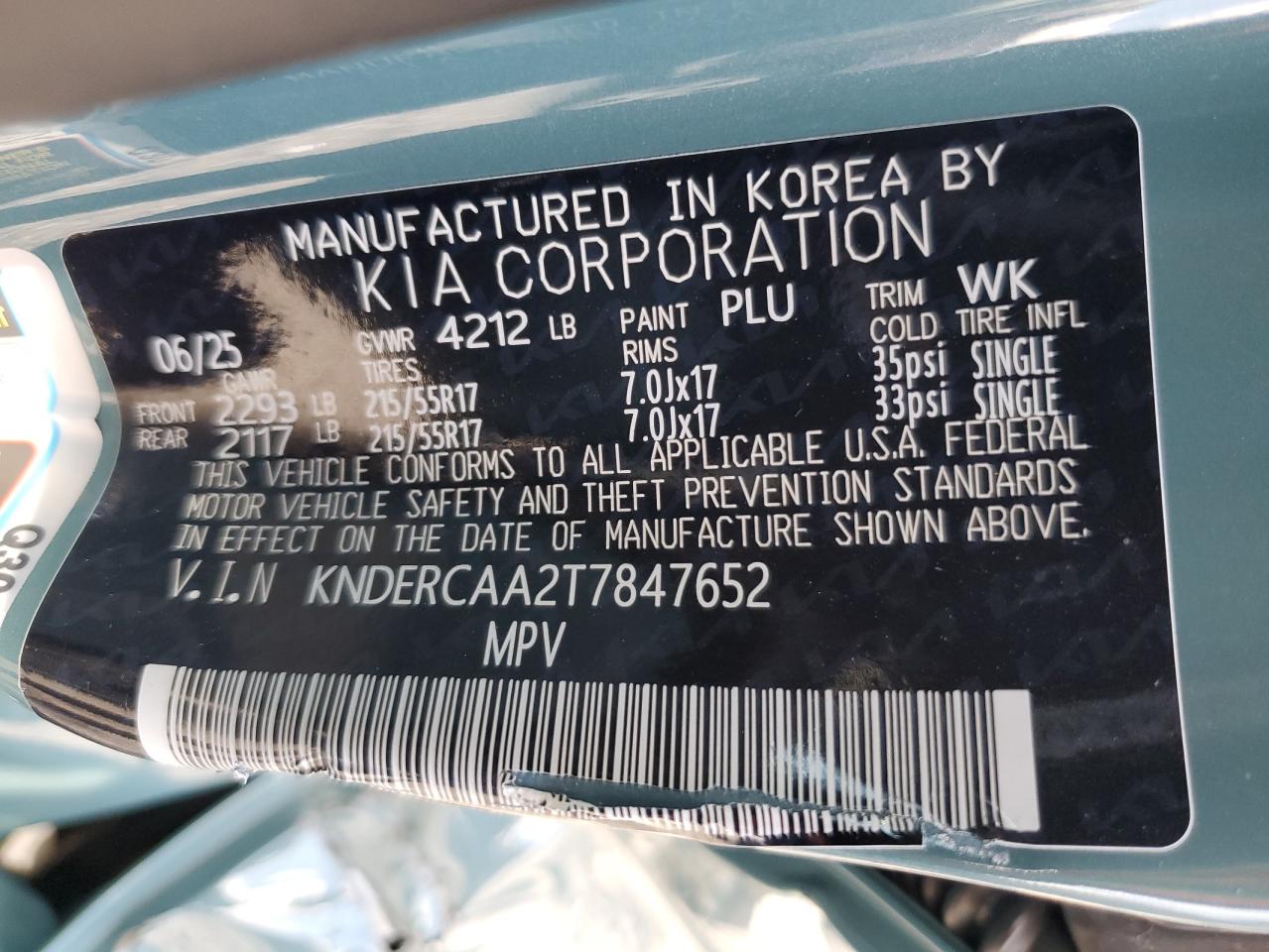 2026 Kia Seltos Ex VIN: KNDERCAA2T7847652 Lot: 85578375