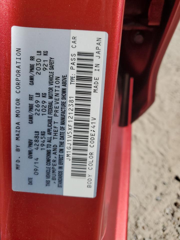 2015 Mazda 6 Touring VIN: JM1GJ1V5XF1212381 Lot: 84807185