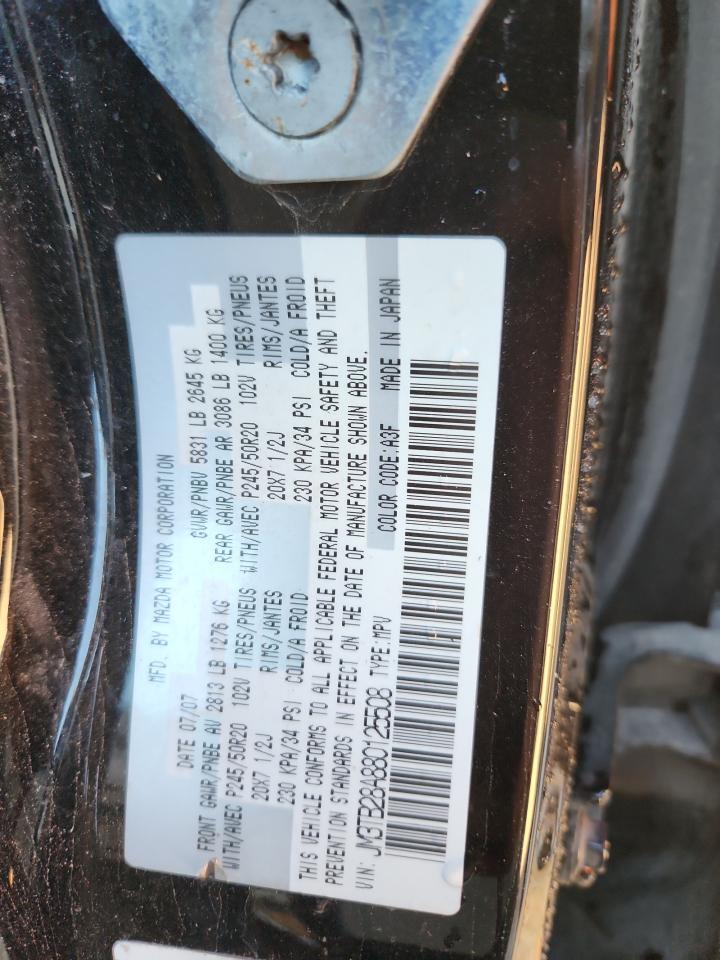 2008 Mazda Cx-9 VIN: JM3TB28A880125508 Lot: 89811915