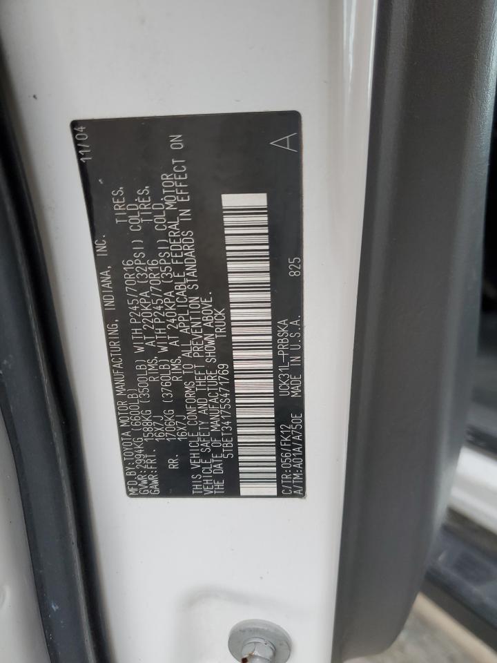 2005 Toyota Tundra Double Cab Sr5 VIN: 5TBET34175S471769 Lot: 90381515