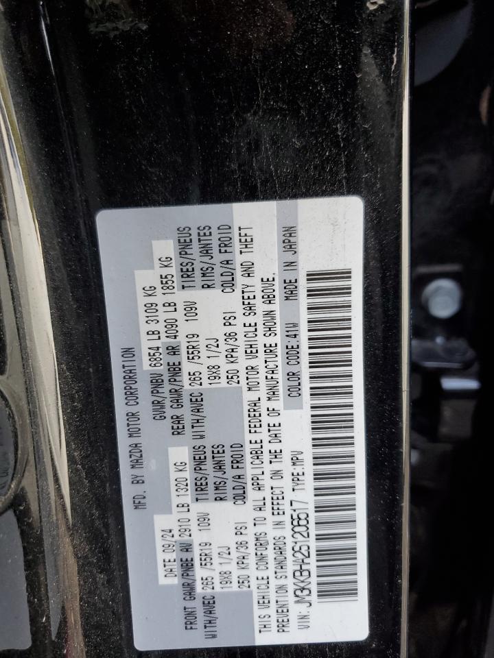 2025 Mazda Cx-90 Preferred VIN: JM3KKBHA2S1206517 Lot: 86319665