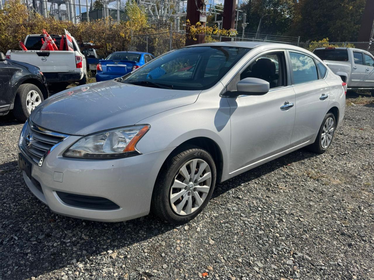 2014 Nissan Sentra S grey sedan gas 3N1AB7AP4EL663071 photo #3