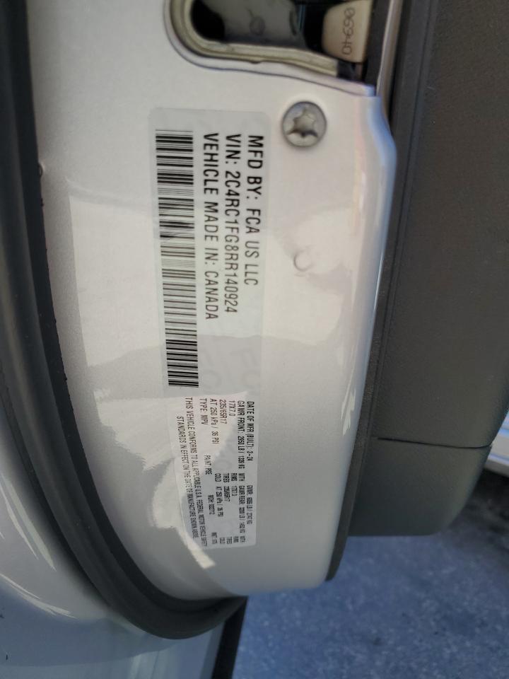 2024 Chrysler Pacifica Touring VIN: 2C4RC1FG8RR140924 Lot: 86516775