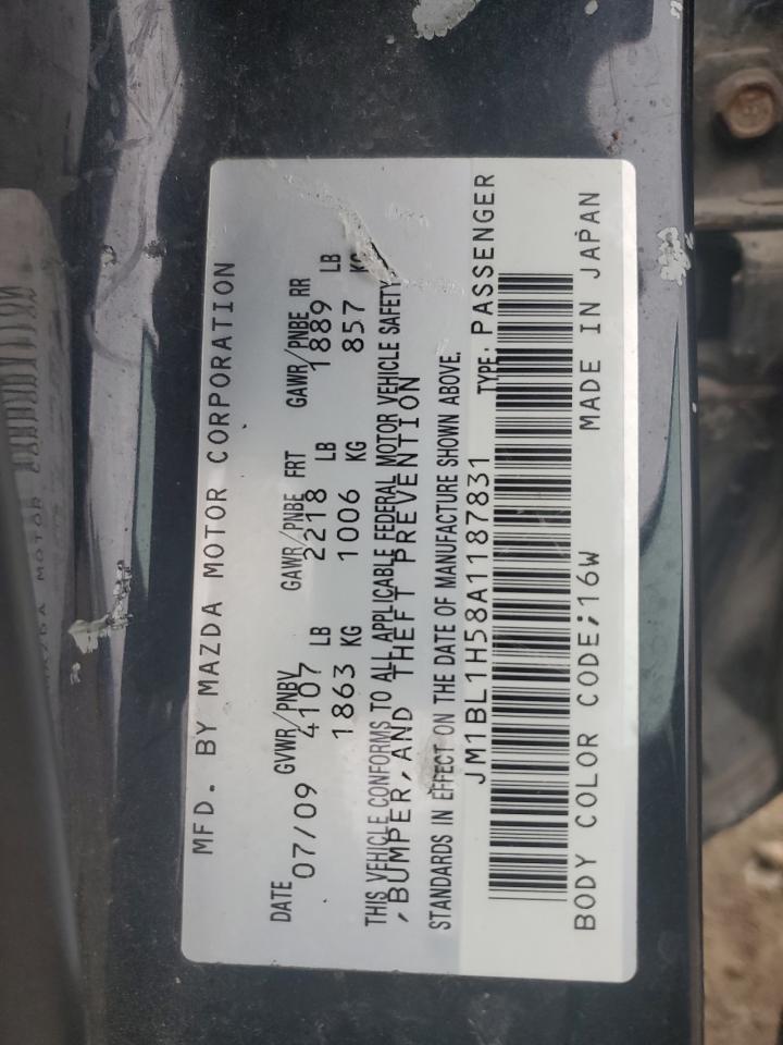 2010 Mazda 3 S VIN: JM1BL1H58A1187831 Lot: 90412805