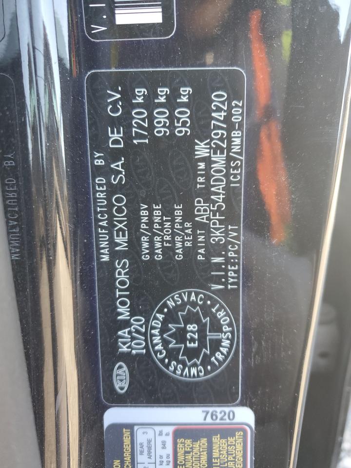 2021 Kia Forte Ex VIN: 3KPF54AD0ME297420 Lot: 86278575