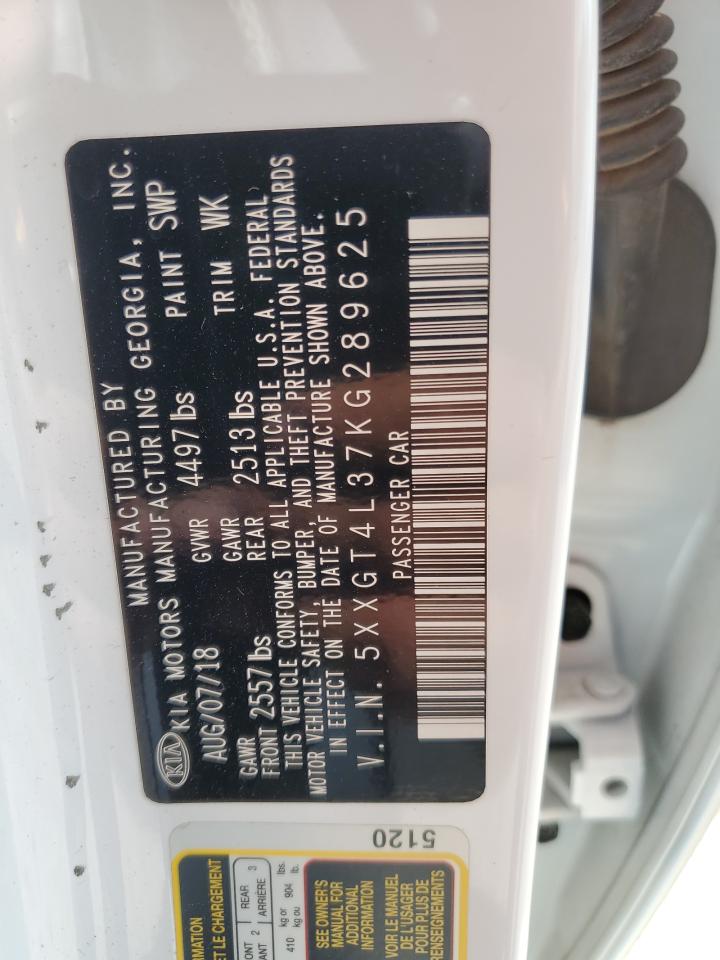 2019 Kia Optima Lx VIN: 5XXGT4L37KG289625 Lot: 86129945