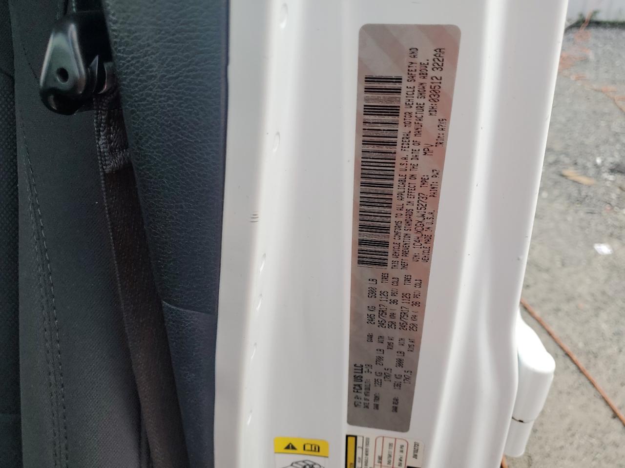 2018 Jeep Wrangler Unlimited Sport VIN: 1C4HJXDGXJW152737 Lot: 85274075