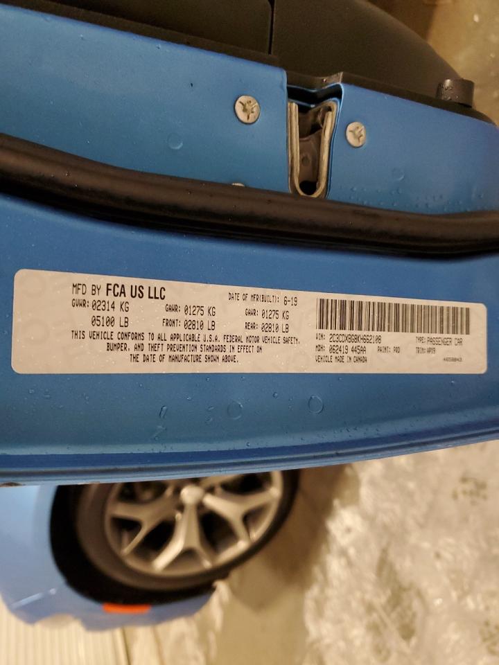 2019 Dodge Charger Sxt VIN: 2C3CDXBG8KH662108 Lot: 90311565