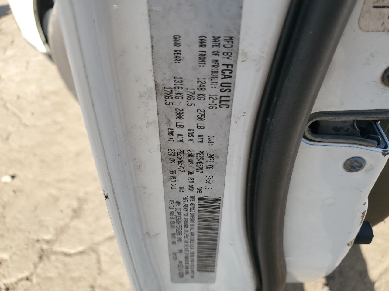 2017 Dodge Journey Sxt VIN: 3C4PDCBG8HT572205 Lot: 81711545