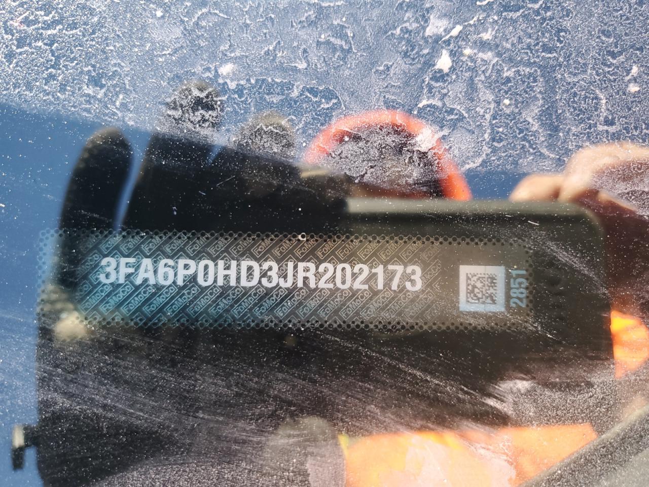 2018 Ford Fusion Se VIN: 3FA6P0HD3JR202173 Lot: 82687325