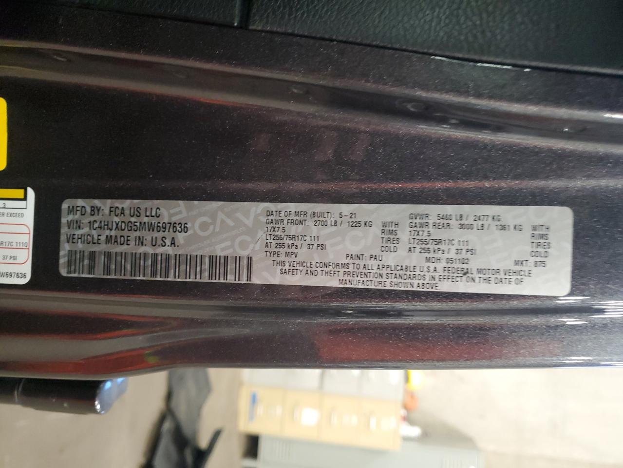 2021 Jeep Wrangler Unlimited Sport VIN: 1C4HJXDG5MW697636 Lot: 82388535