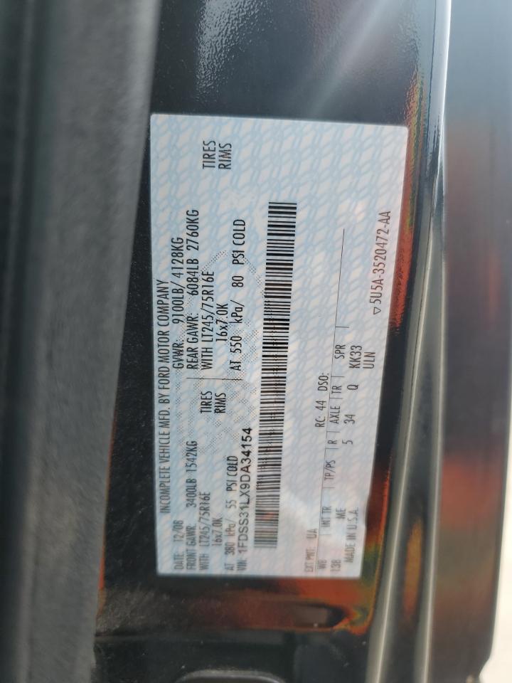 2009 Ford Econoline E350 Super Duty Wagon VIN: 1FDSS31LX9DA34154 Lot: 85284855