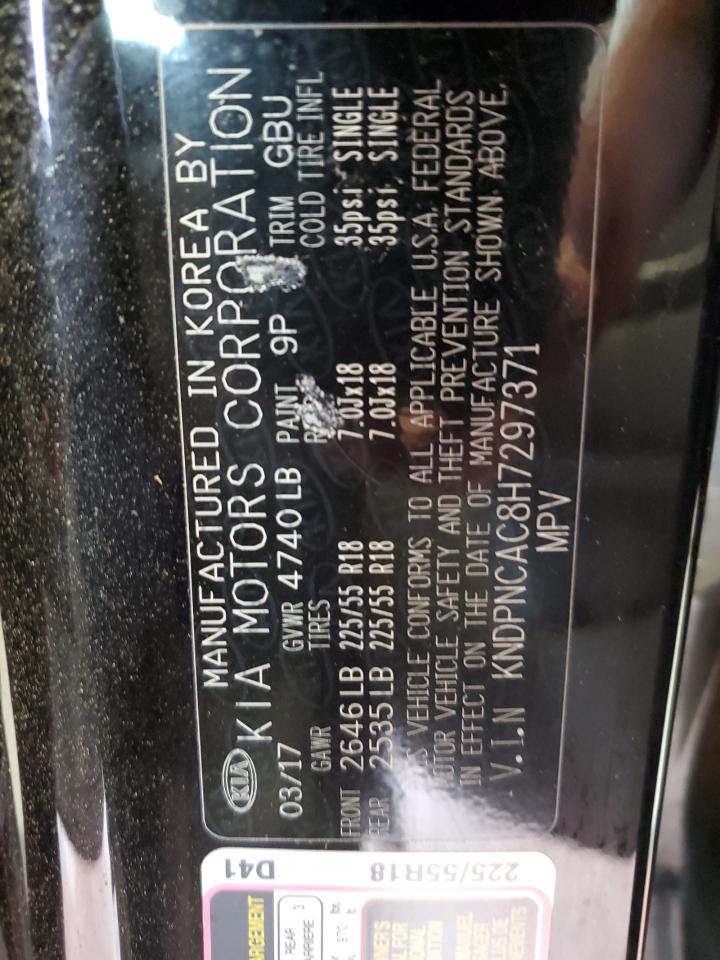 2017 Kia Sportage Ex VIN: KNDPNCAC8H7297371 Lot: 81932265