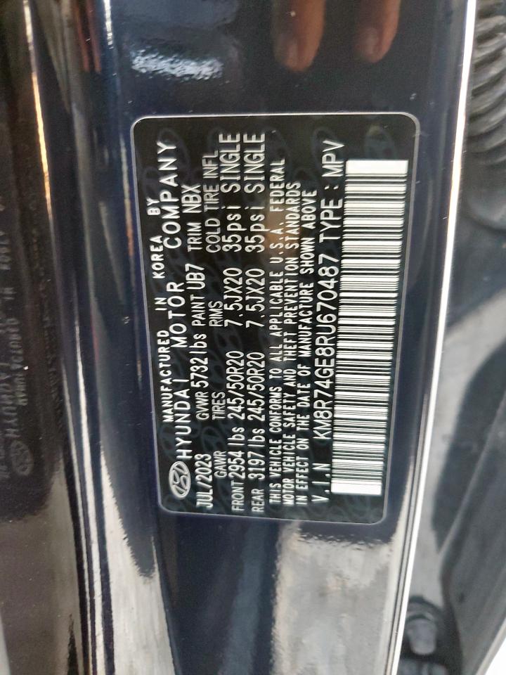 2024 Hyundai Palisade Calligraphy VIN: KM8R74GE8RU670487 Lot: 82400415