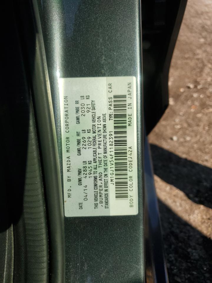 2015 Mazda 6 Touring VIN: JM1GJ1V54F1182391 Lot: 89804915