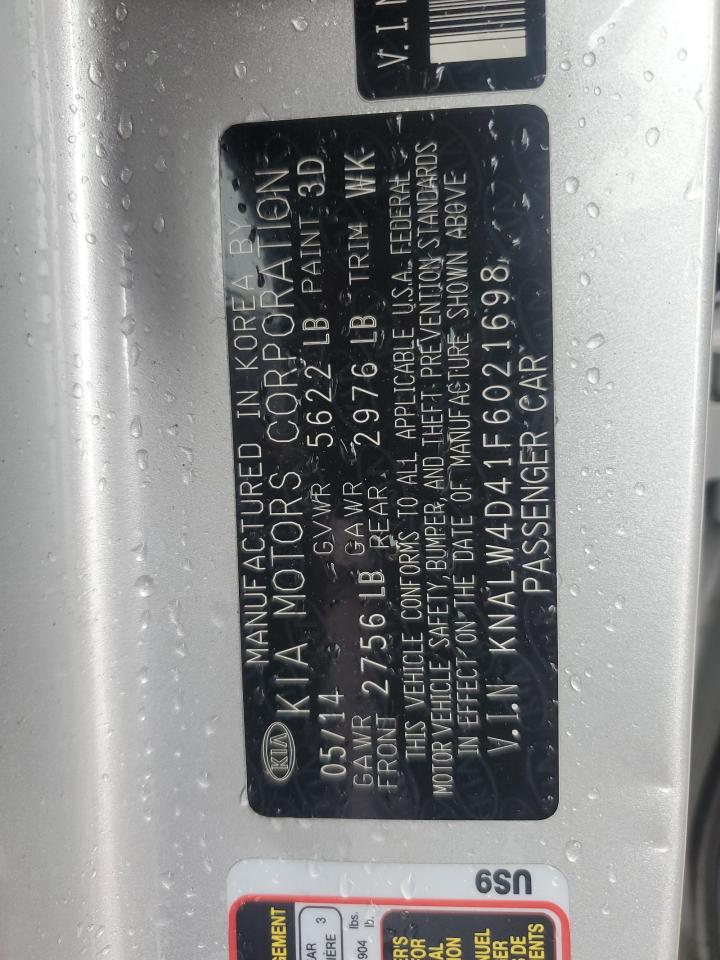 2015 Kia K900 VIN: KNALW4D41F6021698 Lot: 85317015