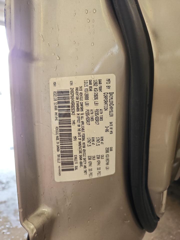 2006 Chrysler Pacifica Touring VIN: 2A8GM684X6R826343 Lot: 82429915