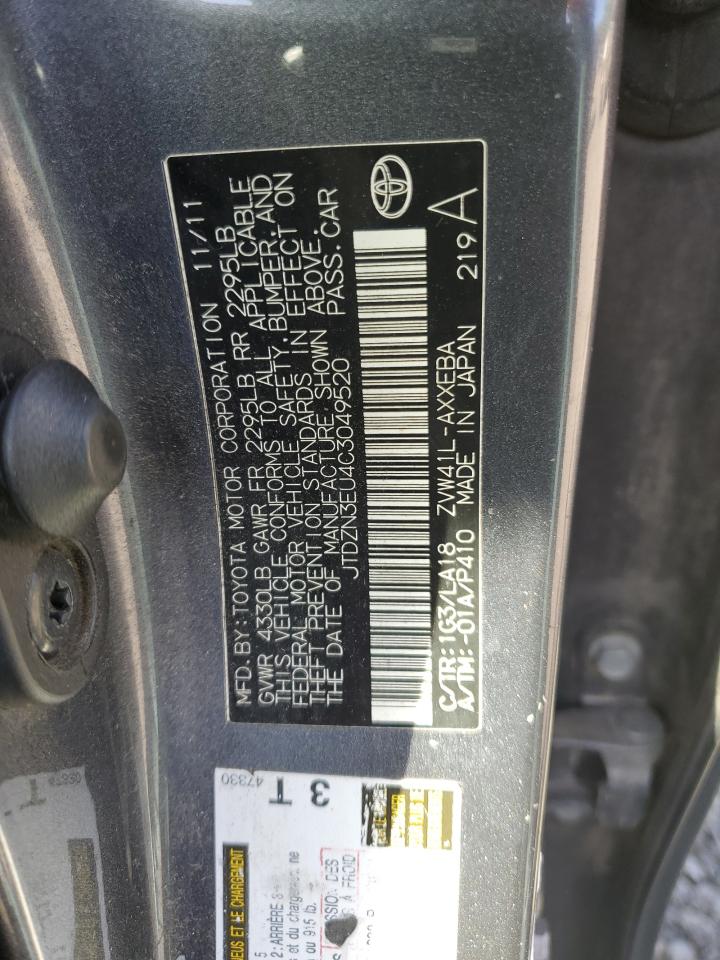 2012 Toyota Prius V VIN: JTDZN3EU0C3099265 Lot: 84716565
