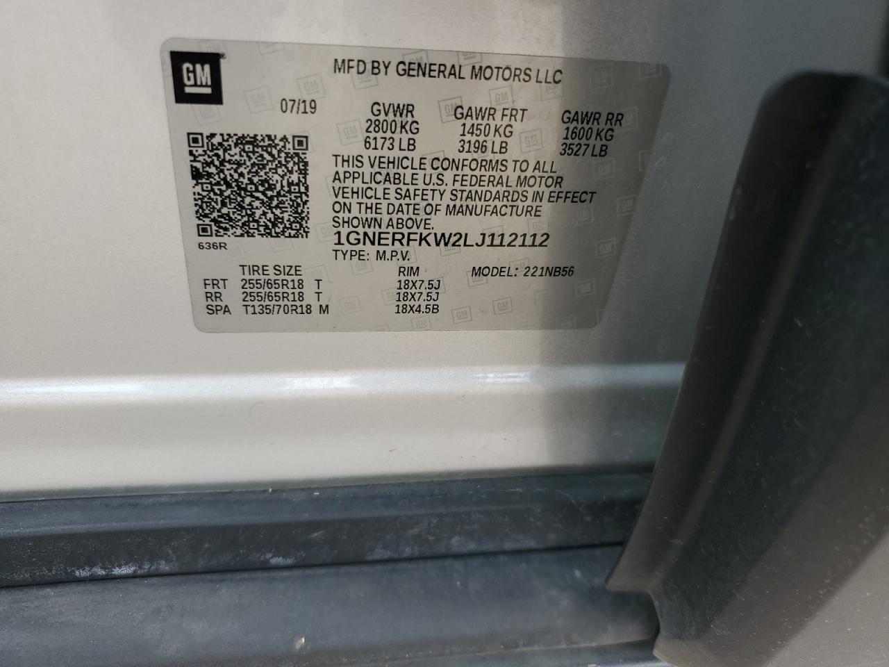 2020 Chevrolet Traverse Ls VIN: 1GNERFKW2LJ112112 Lot: 85783395