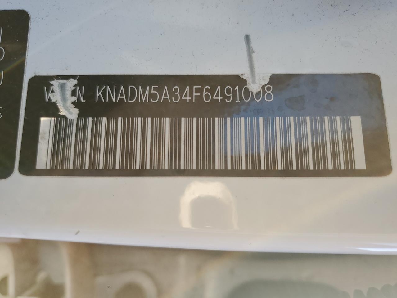 2015 Kia Rio Lx VIN: KNADM5A34F6491008 Lot: 85506825