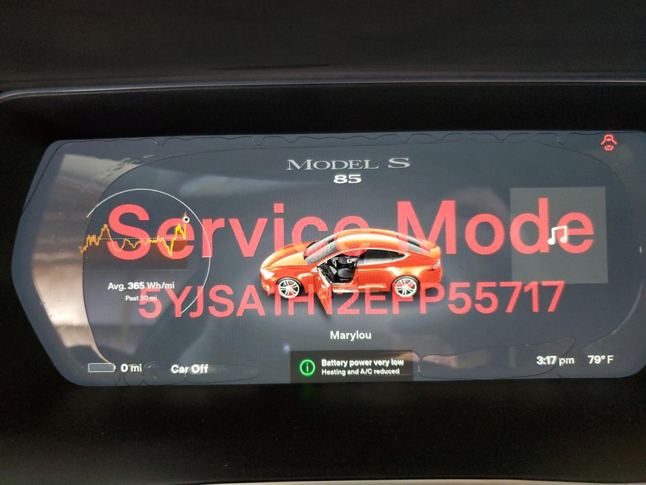 2014 Tesla Model S VIN: 5YJSA1H12EFP55717 Lot: 86889435