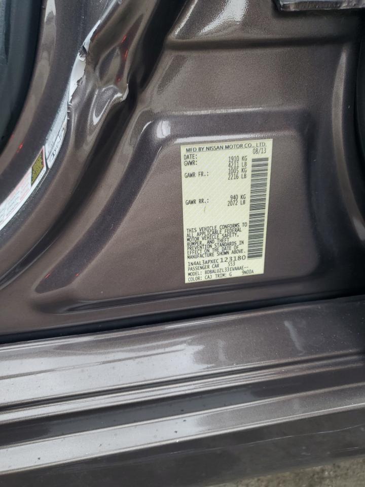 2014 Nissan Altima 2.5 VIN: 1N4AL3APXEC123180 Lot: 85859375