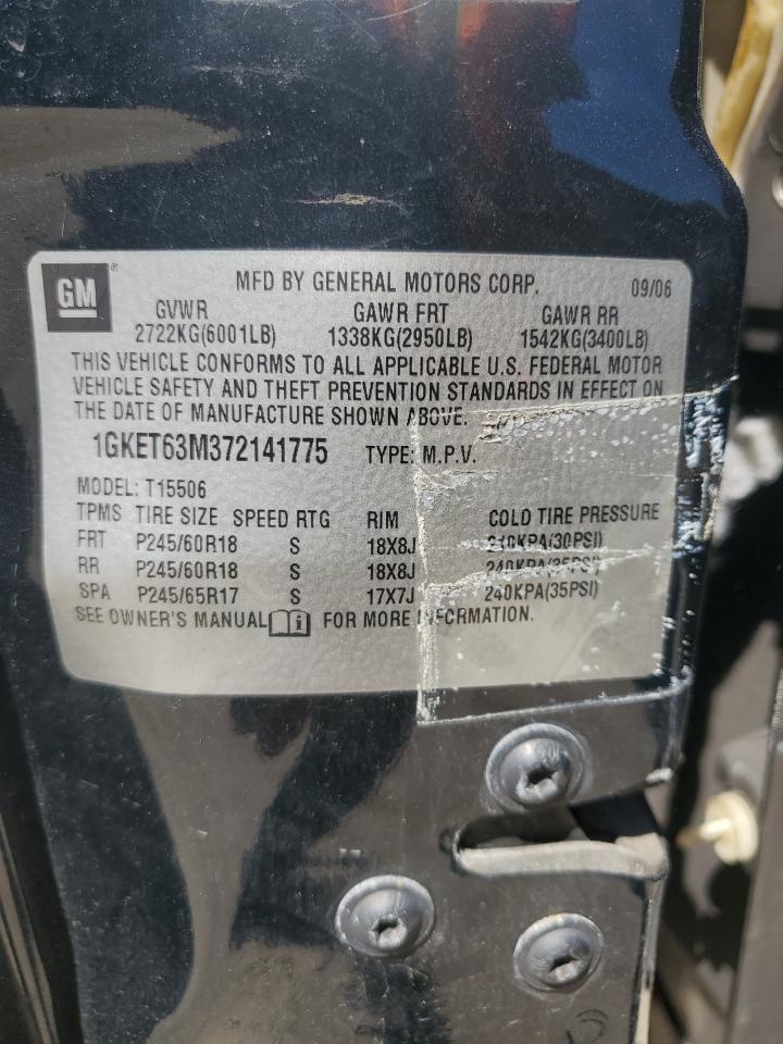 2007 GMC Envoy Denali VIN: 1GKET63M372141775 Lot: 84599765