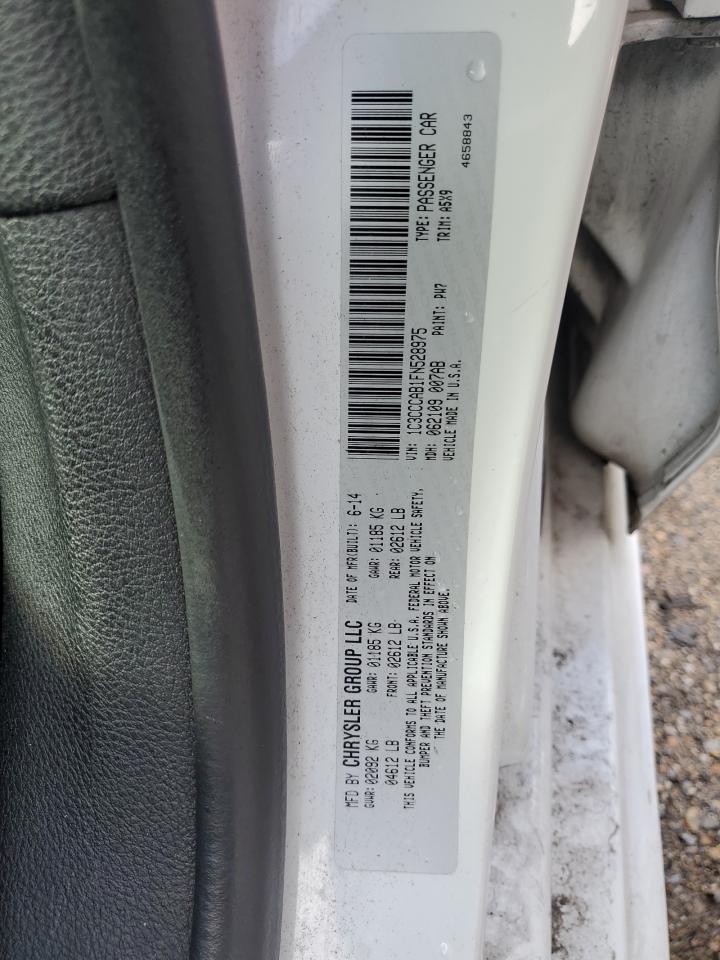 2015 Chrysler 200 Limited VIN: 1C3CCCAB1FN528975 Lot: 85281495