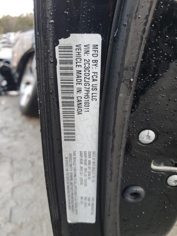 2023 Dodge Challenger Gt VIN: 2C3CDZJG7PH510311 Lot: 90655595