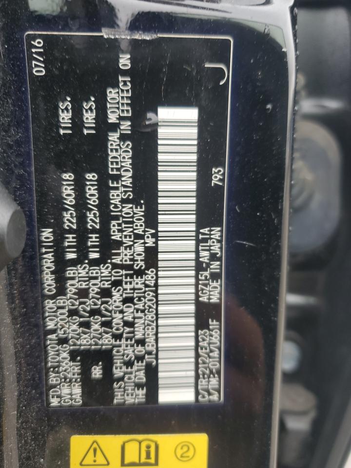 2016 Lexus Nx 200T Base VIN: JTJBARBZ8G2091486 Lot: 90517685