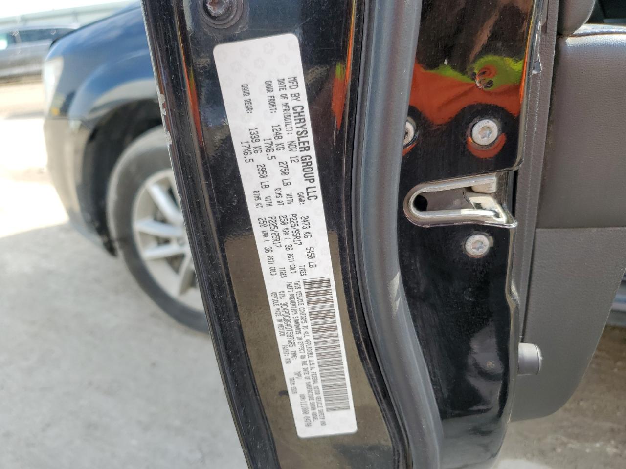 2013 Dodge Journey Sxt VIN: 3C4PDCBG4DT587665 Lot: 86448945