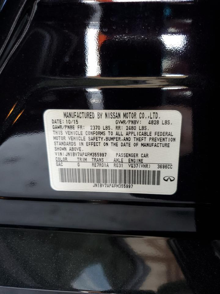 2015 Infiniti Q50 Base VIN: JN1BV7AP4FM355997 Lot: 87053755