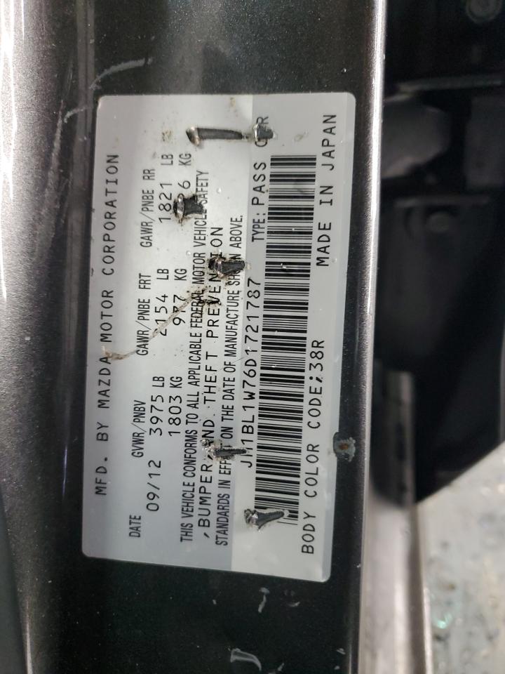 2013 Mazda 3 I VIN: JM1BL1W76D1721787 Lot: 90116135