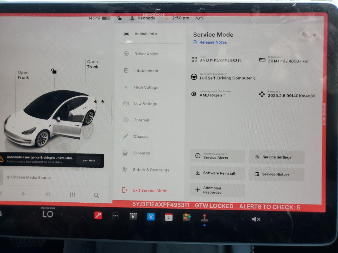 2023 Tesla Model 3 VIN: 5YJ3E1EAXPF495311 Lot: 81788585