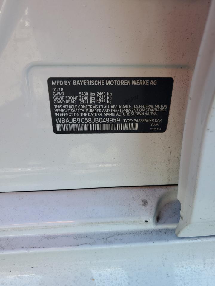 2018 BMW M550Xi VIN: WBAJB9C58JB049959 Lot: 82577905