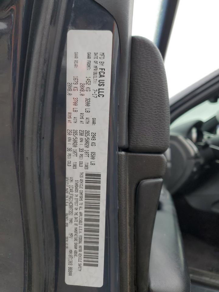 2017 Jeep Grand Cherokee Laredo VIN: 1C4RJFAG1HC807351 Lot: 85290625