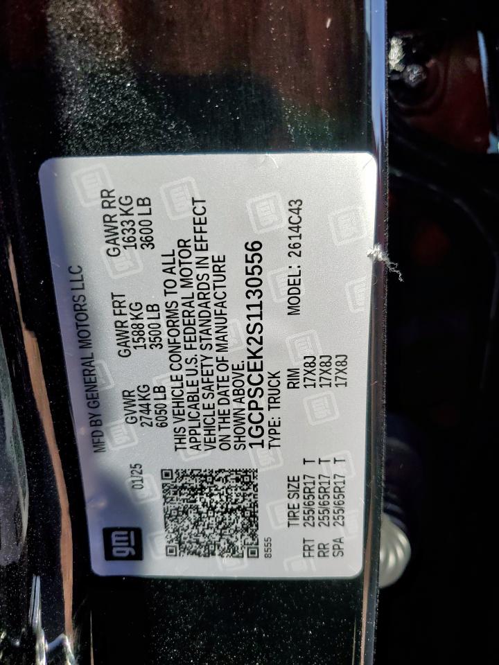 2025 Chevrolet Colorado Lt VIN: 1GCPSCEK2S1130556 Lot: 84935815