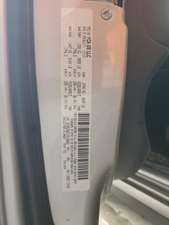 2018 Dodge Grand Caravan Se VIN: 2C4RDGBG7JR138902 Lot: 82630445