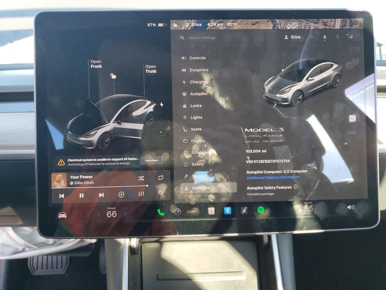 2018 Tesla Model 3 VIN: 5YJ3E1EB7JF073724 Lot: 87224835