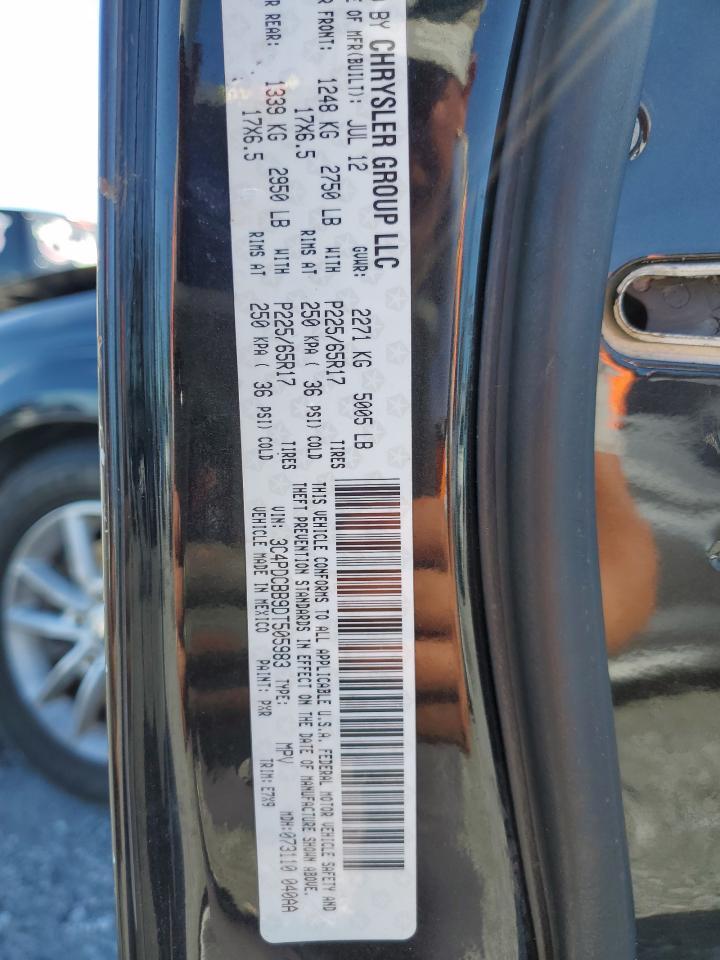 2013 Dodge Journey Sxt VIN: 3C4PDCBB9DT505983 Lot: 82268835