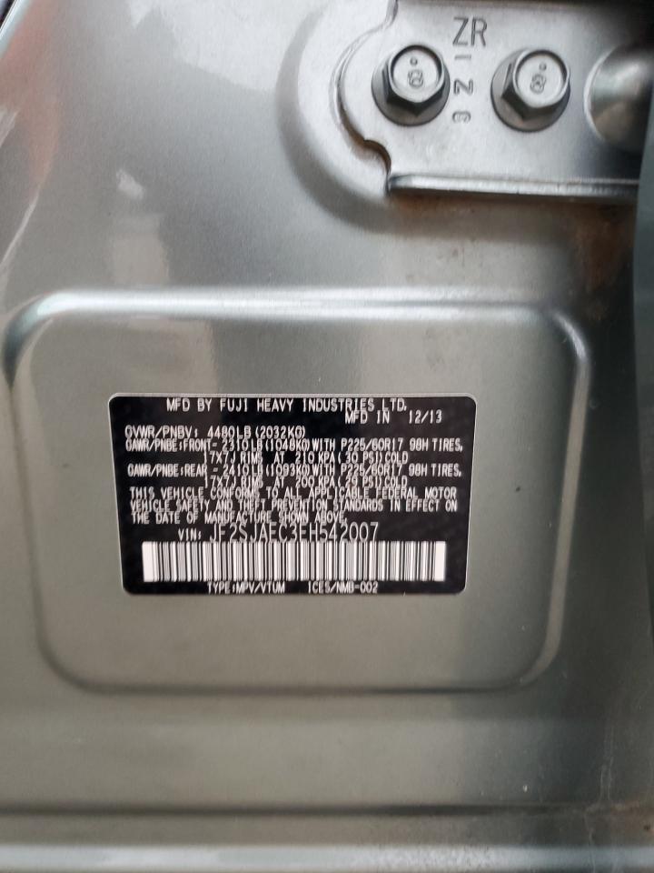 2014 Subaru Forester 2.5I Premium VIN: JF2SJAEC3EH542007 Lot: 85892225