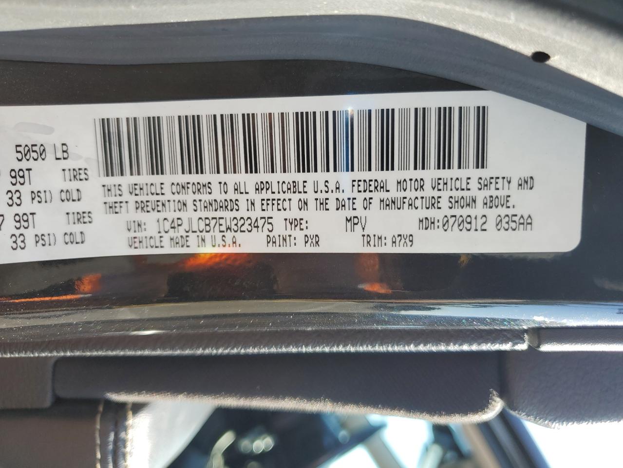 2014 Jeep Cherokee Latitude VIN: 1C4PJLCB7EW323475 Lot: 86315785